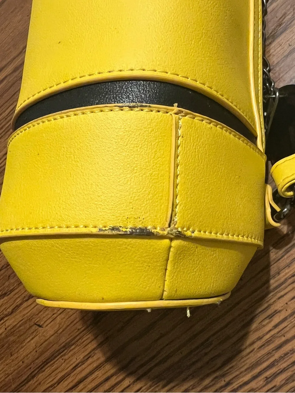 Yellow Novelty Cylinder Shoulder Bag